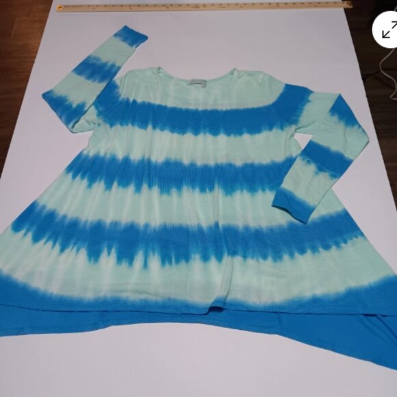 Fresh Produce Womens Med/LG Blouse Long Sleeve Flowy High Low Hem Top D24 - Picture 12 of 12